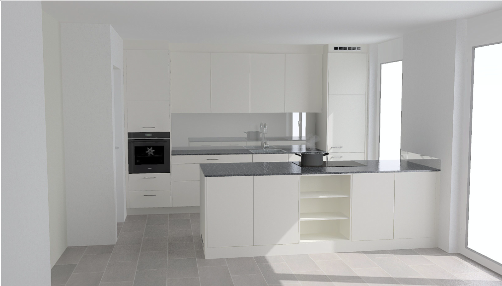 3.5 Zimmer Wohnung Parterre (Bezug ab 1. April 2027) - Wohnung 1